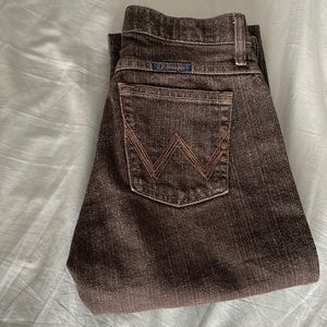 Wrangler Q-Baby brown straight leg jeans